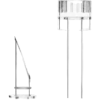Ersatz-Skimmer aus Glas für Aquarium Glas Skimmer Inflow