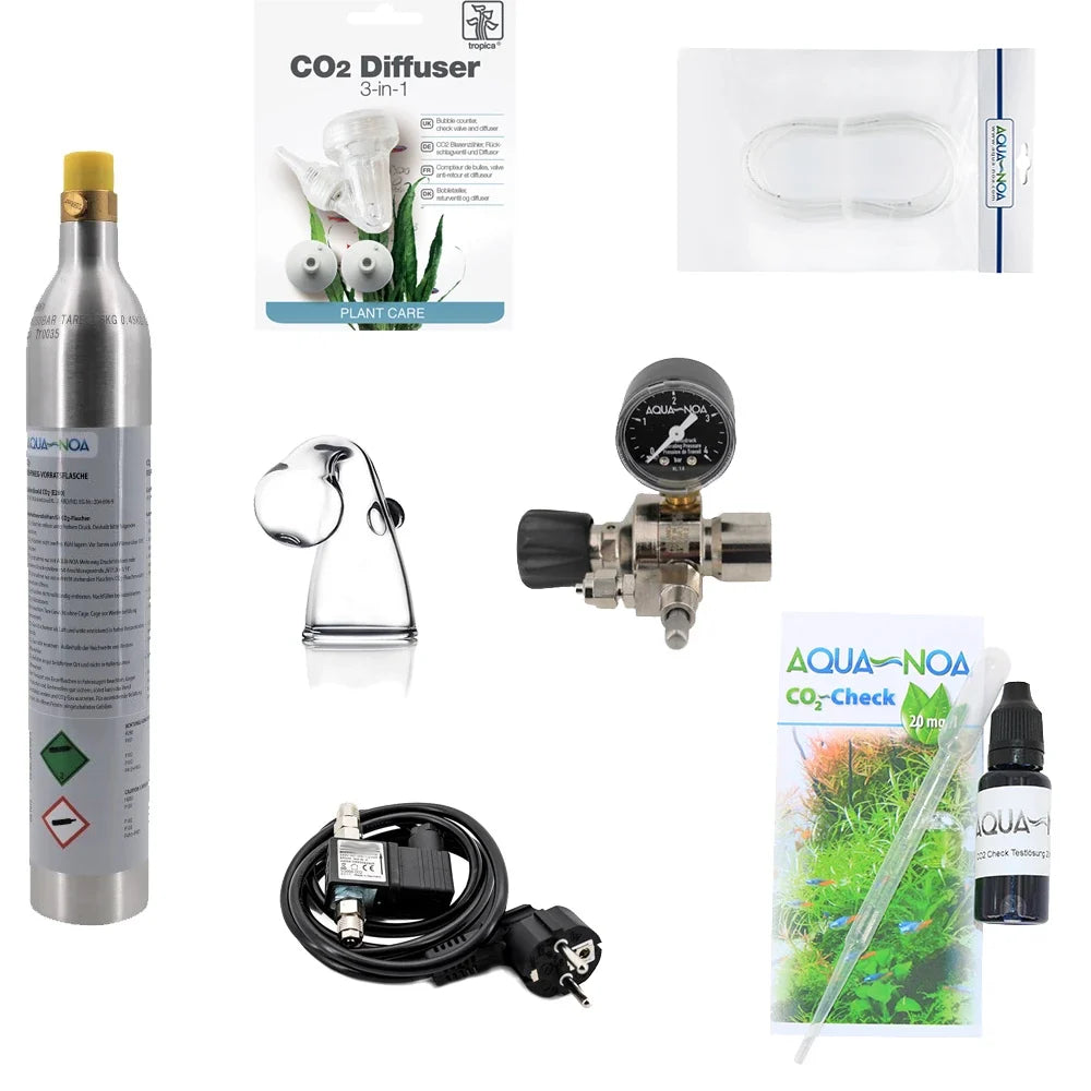 AQUA-NOA Profi CO₂-Anlage für Soda-CO₂-Zylinder – Acryl