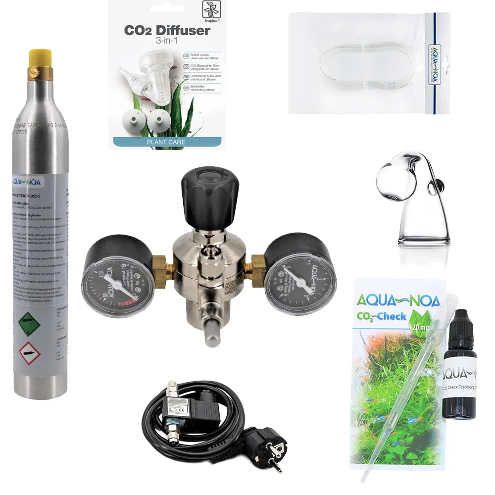 AQUA-NOA Profi CO₂-Anlage für Soda-CO₂-Zylinder – Acryl