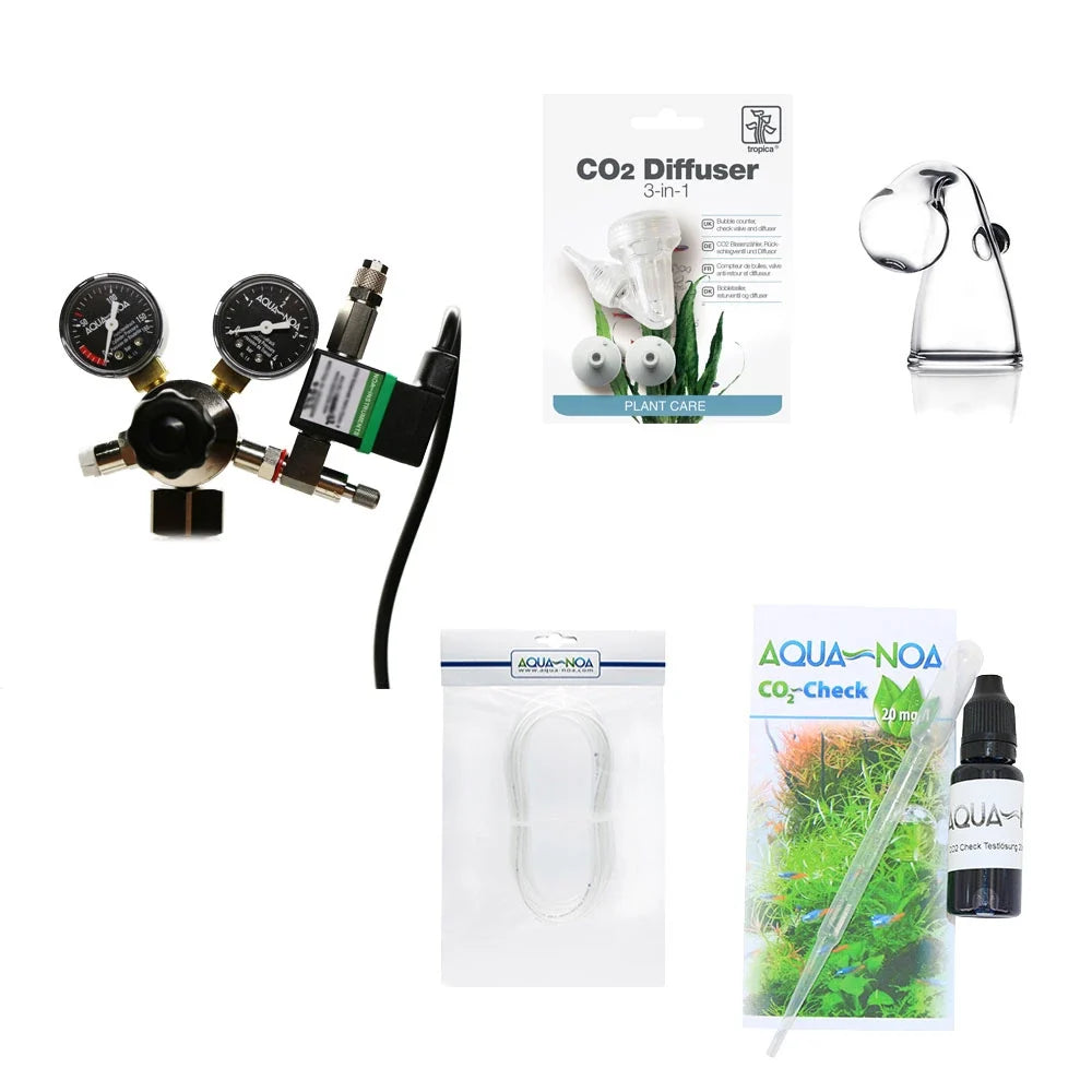 AQUA-NOA Profi CO₂-Anlage für Soda-CO₂-Zylinder – Acryl