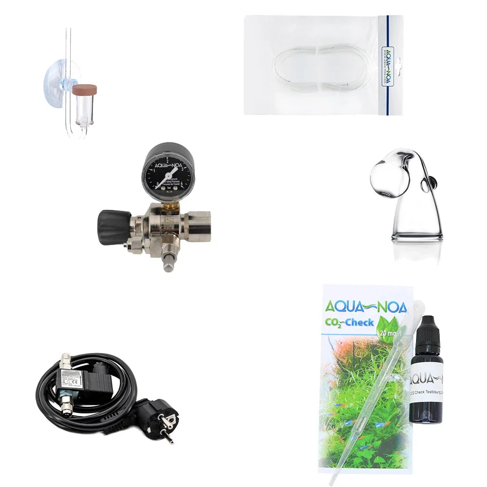 AQUA-NOA Profi CO₂-Anlage für Soda-CO₂-Zylinder – Acryl