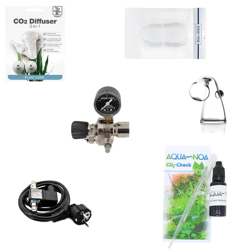 AQUA-NOA Profi CO₂-Anlage für Soda-CO₂-Zylinder – Acryl