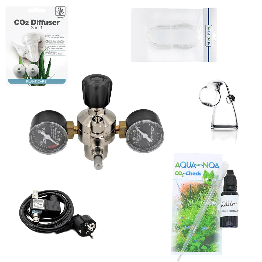 AQUA-NOA Profi CO₂-Anlage für Soda-CO₂-Zylinder – Acryl