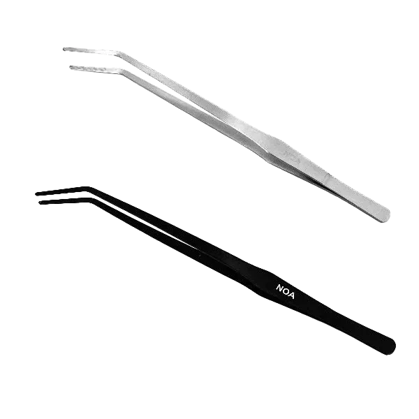 NOA-SCAPE Curved Tweezers gebogene Aquascaping Pinzette 38 cm aus Edelstahl