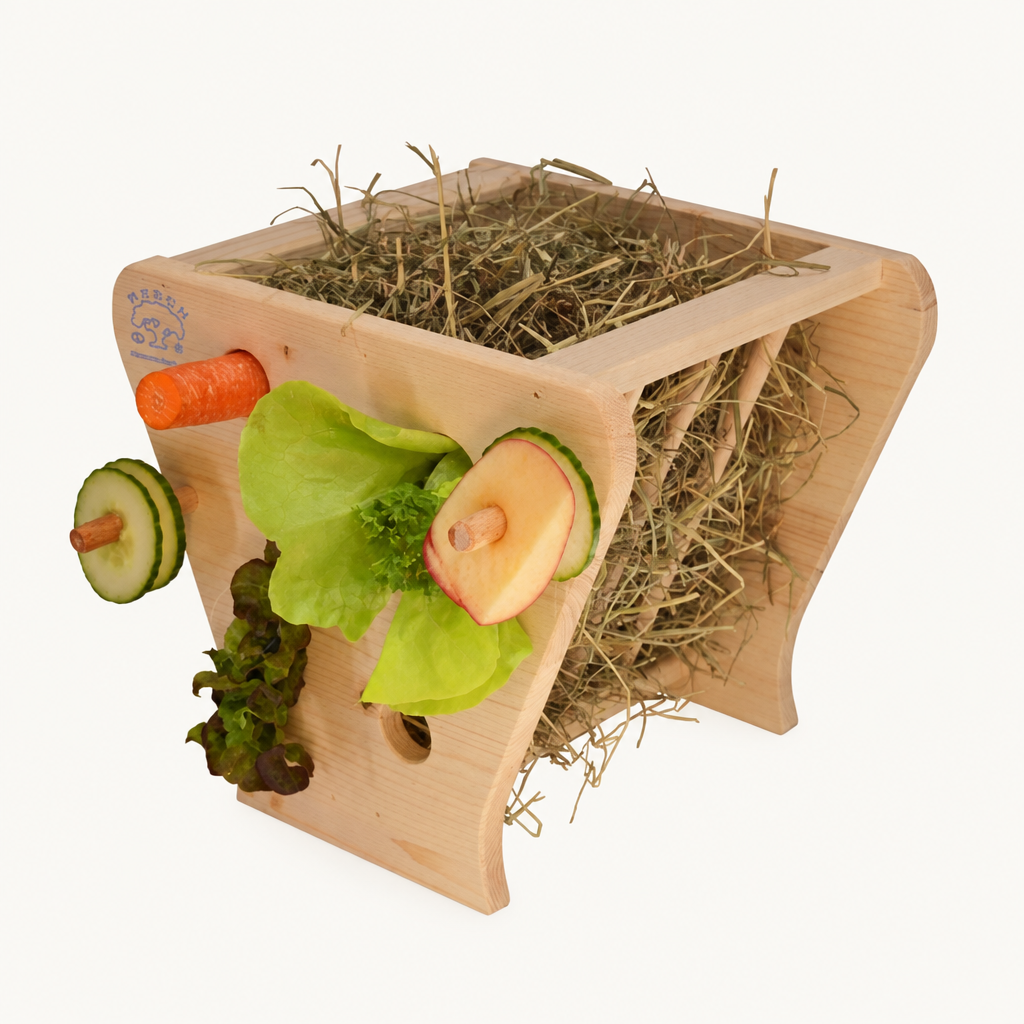 Resch Futterkrippe aus Fichtenholz – Heuraufe & Snackhalter – Produktansicht 3