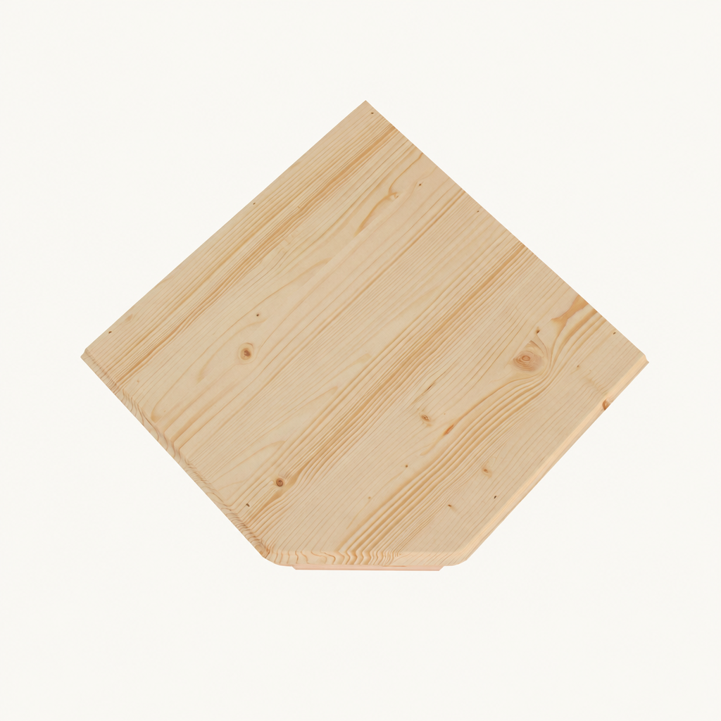 Resch Kaninchenecke Groß aus Fichtenholz – Holzhaus mit zwei Eingängen – Hauptansicht