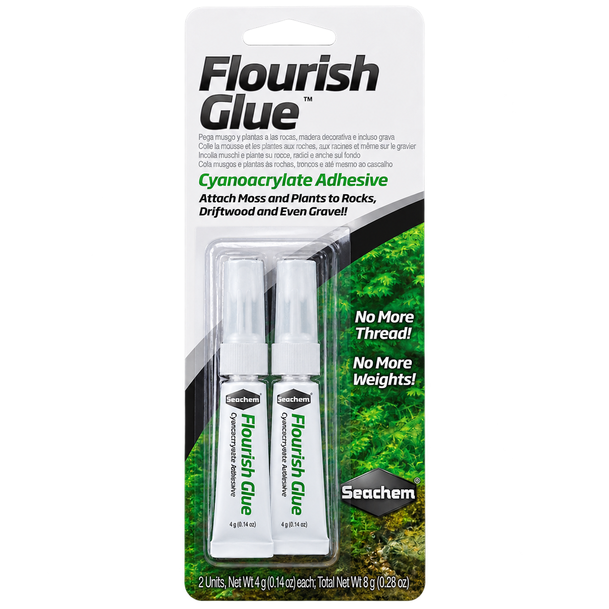 Seachem Flourish Glue Pflanzenkleber für Aquarien 2 × 4 g