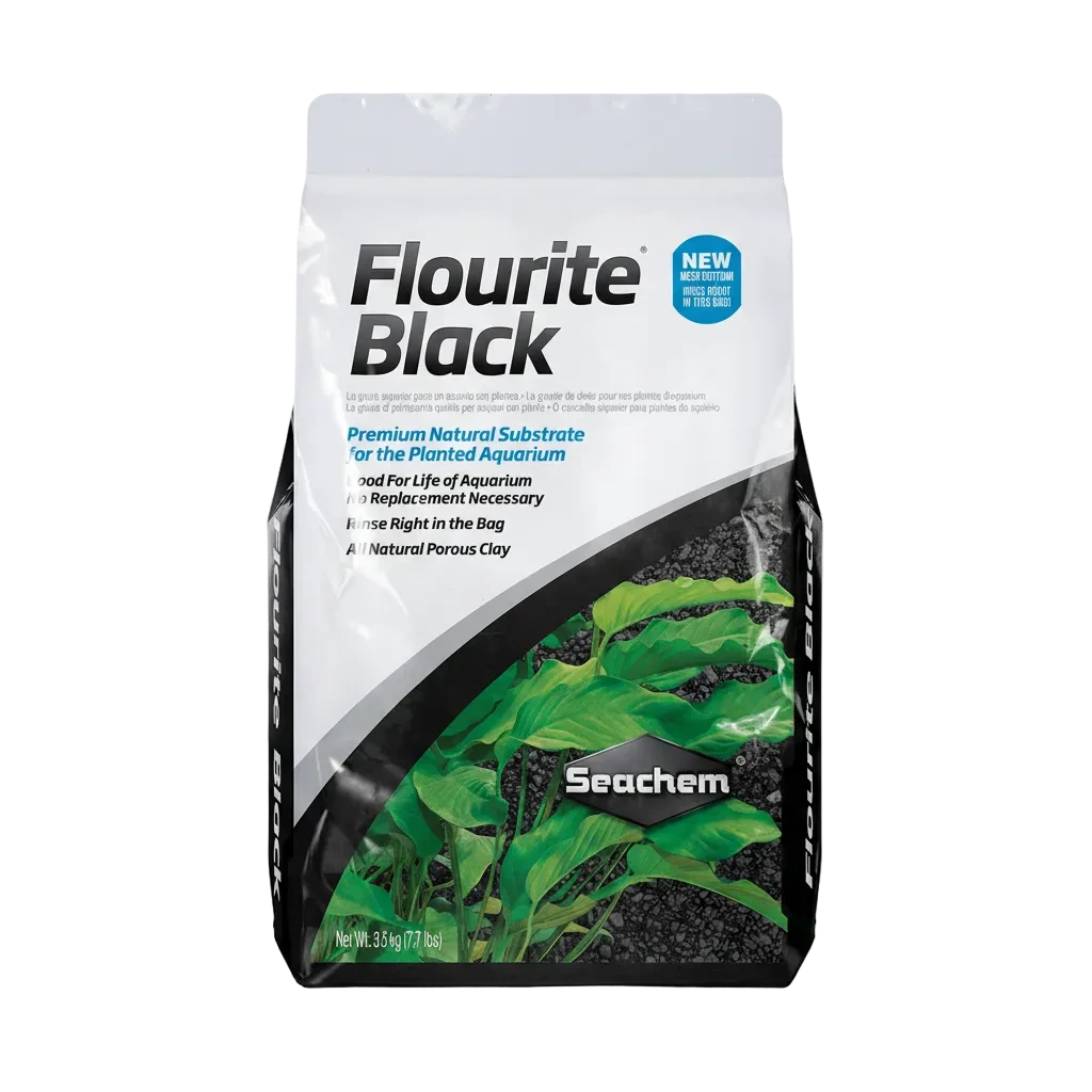 Seachem Flourite Black schwarzer Bodengrund für Pflanzenaquarien