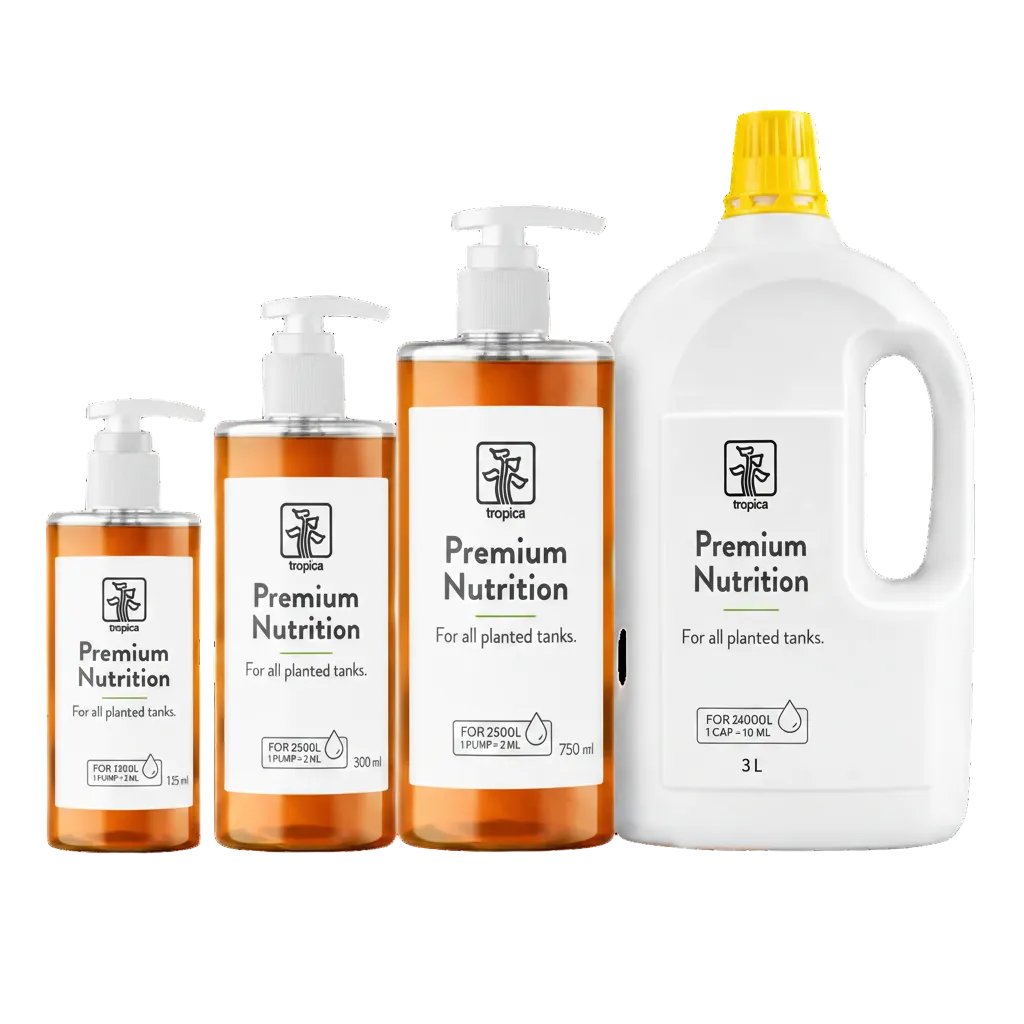Tropica Premium Nutrition Flüssigdünger in 125 ml, 300 ml, 750 ml und 3 Liter