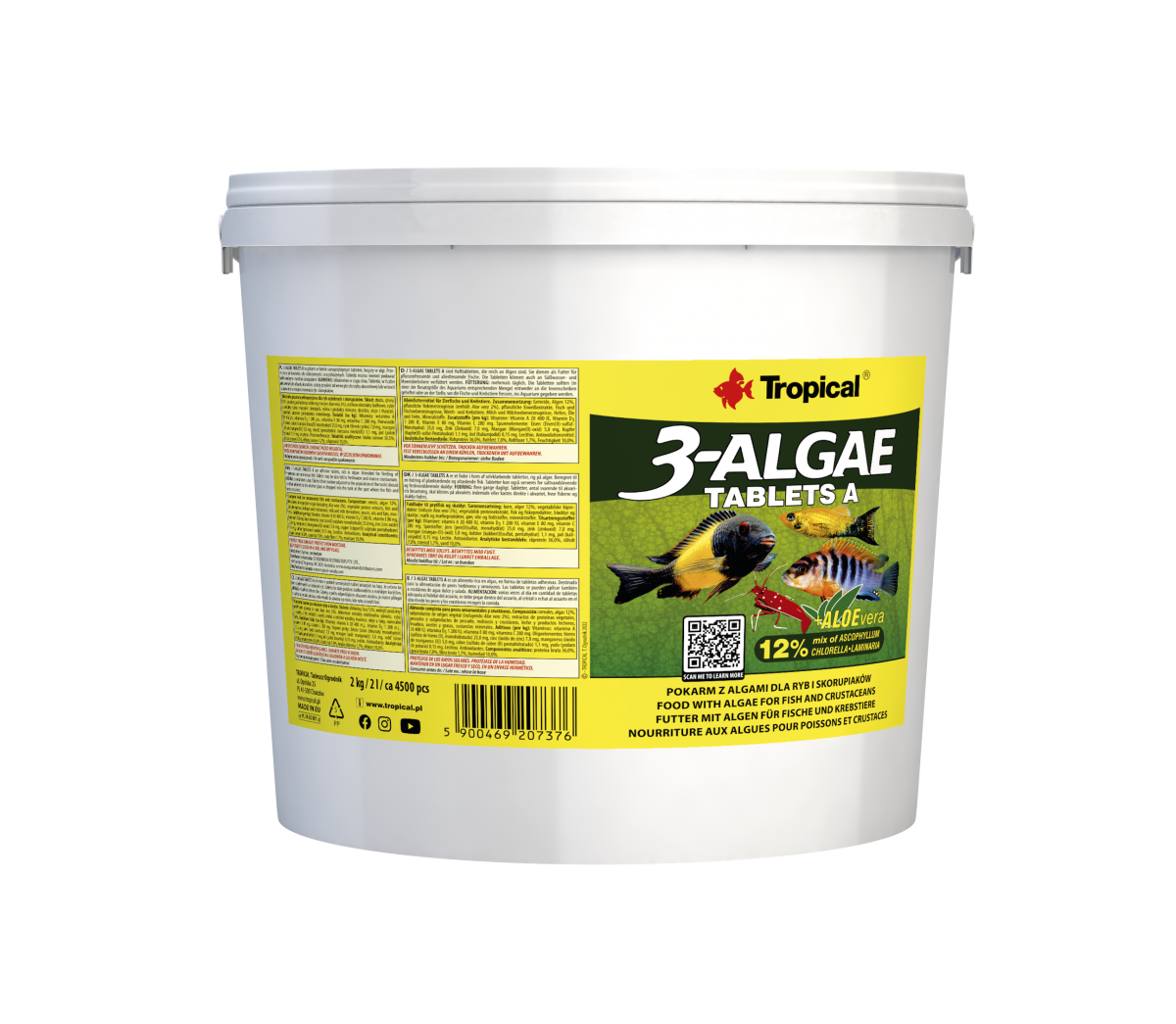 Tropical 3-Algae Tablets A 2 L / 2 kg Eimer