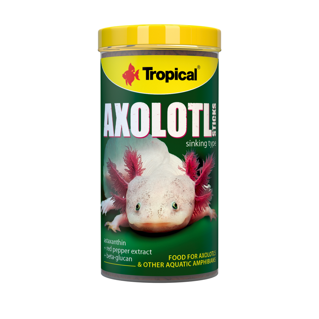 Tropical Axolotl Sticks 250 ml sinkendes Spezialfutter für Axolotl und aquatische Amphibien