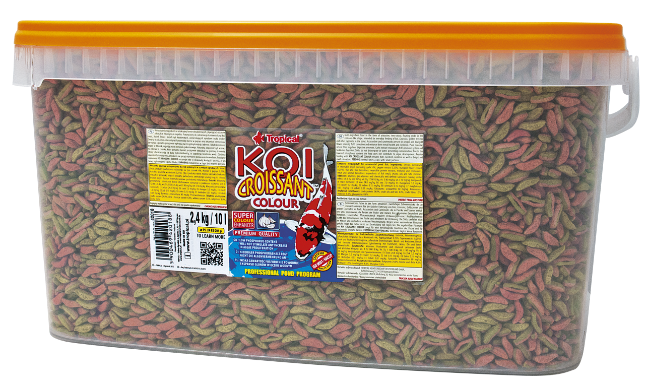 Tropical Koi Croissant Colour Teichfutter 10 Liter 2,4 kg