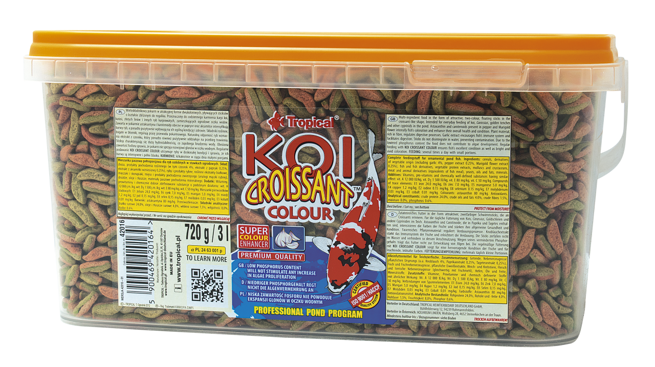 Tropical Koi Croissant Colour Teichfutter 3 Liter 720 g