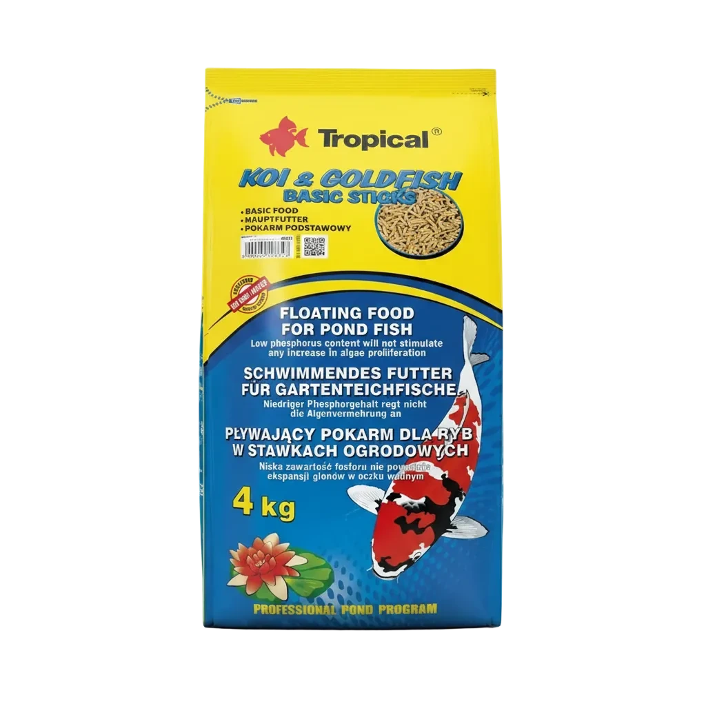 Tropical Koi & Goldfisch Basic Sticks 4 kg Sack für Koi und Goldfische