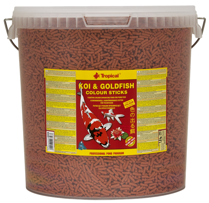 Tropical Koi & Goldfish Colour Sticks 21 Liter 1,6 kg