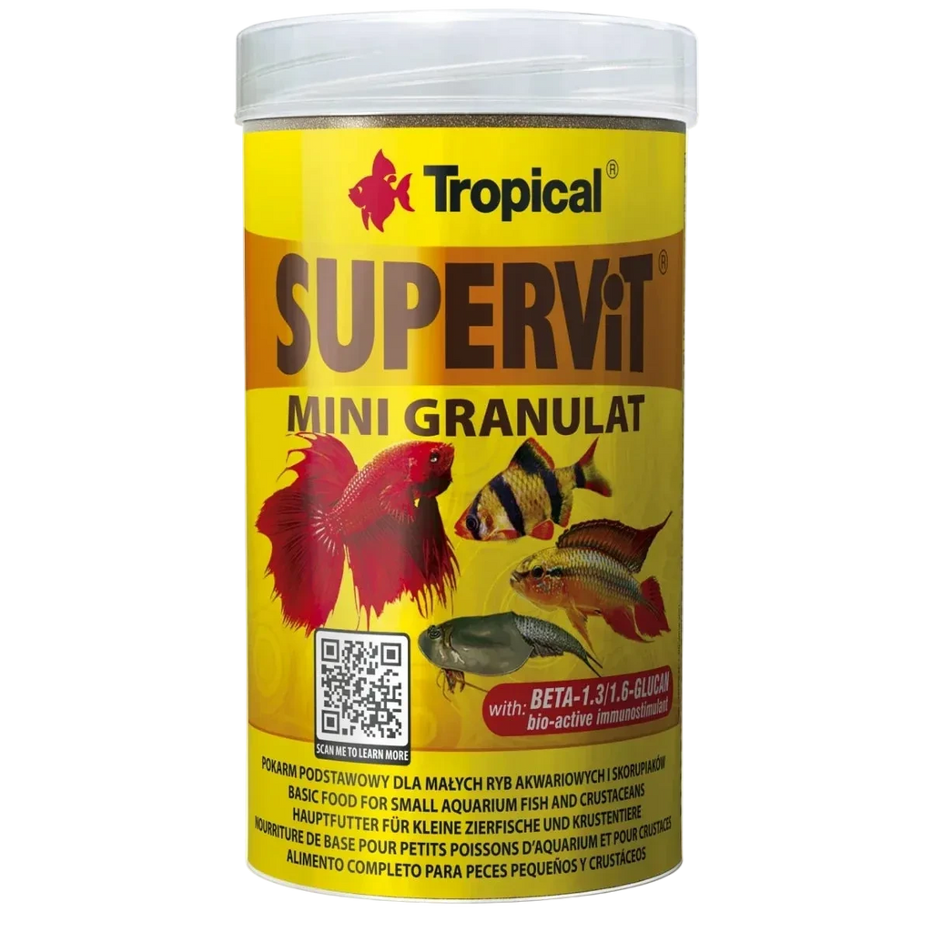 Tropical Supervit Mini Granulat für kleine Zierfische und Jungfische