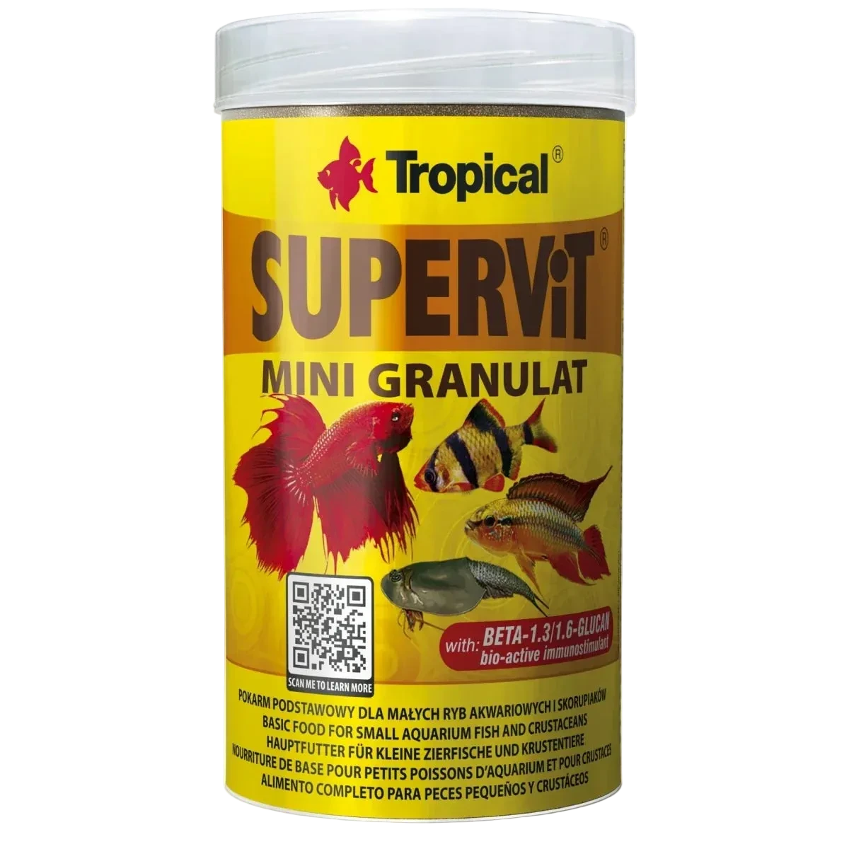 Tropical Supervit Mini Granulat für kleine Zierfische und Jungfische
