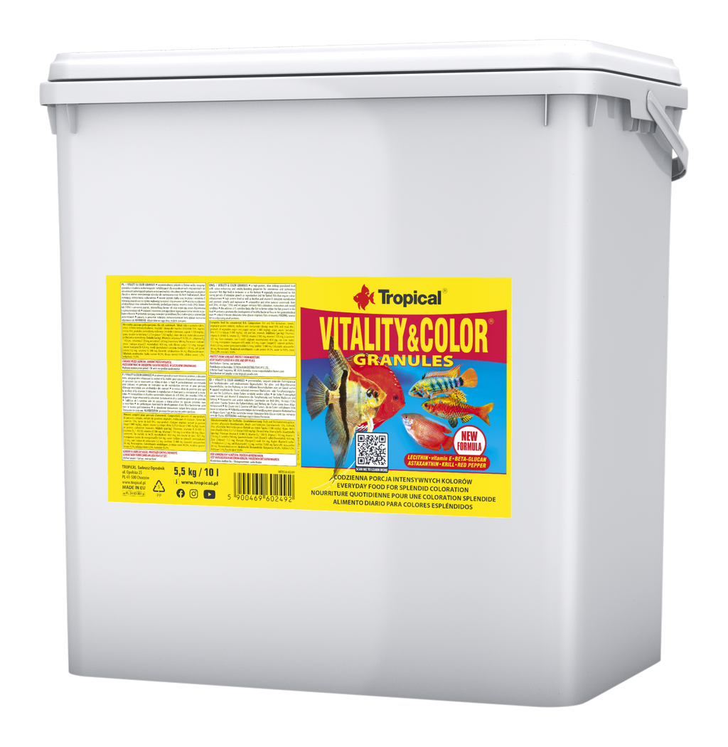 Tropical Vitality & Color Granules 10 L / 5,5 kg Granulatfutter für Zierfische