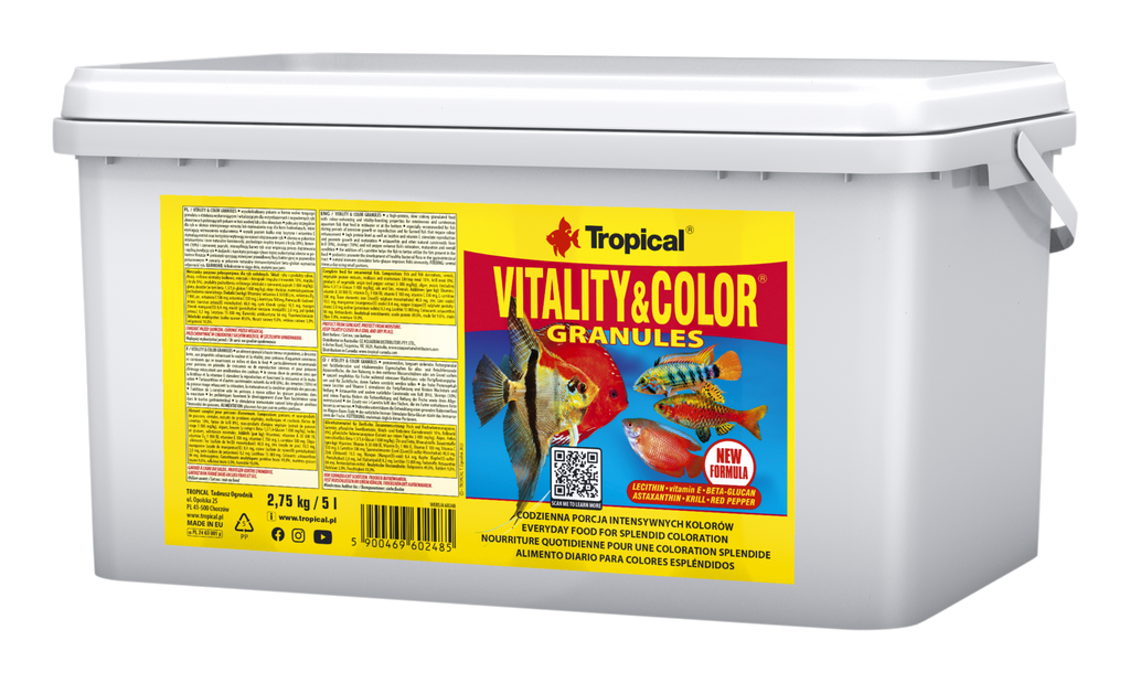 Tropical Vitality & Color Granules 5 L / 2,75 kg Granulatfutter für Zierfische