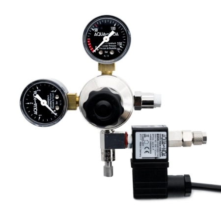 CO2 Druckminderer mit Magnetventil + RV