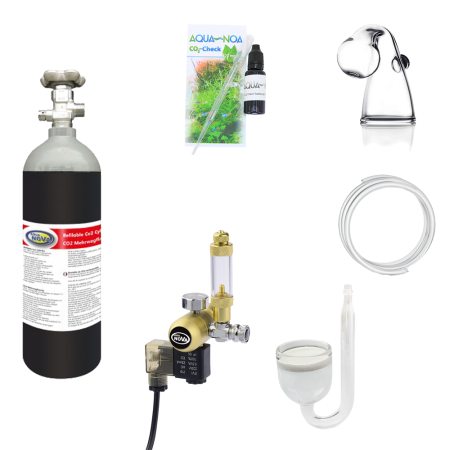 CO2 Anlage Aquarium Komplettset AquaNova mit Nachtabschaltung