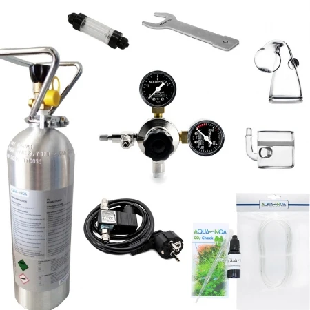 CO2 Anlage Mehrweg mit Nachtabschaltung 2kg Ultimate Set