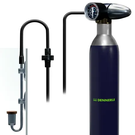 Dennerle Carbo Soda M200 CO2 Komplettset bis 200 Liter – CO2-Düngesystem für Soda-Zylinder