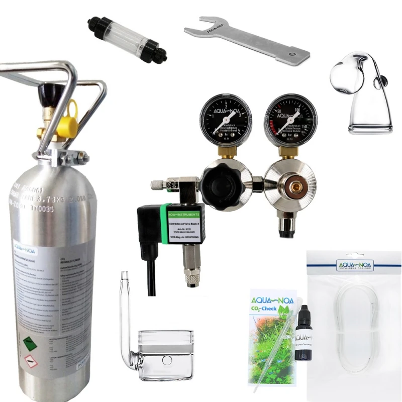 CO2 Anlage Mehrweg mit Nachtabschaltung 2kg Ultimate Set