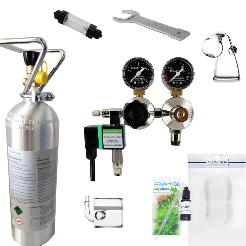 CO2 Anlage Mehrweg mit Nachtabschaltung 2kg Ultimate Set