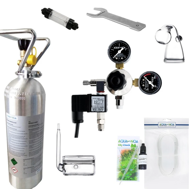 CO2 Anlage Mehrweg mit Nachtabschaltung 2kg Ultimate Set