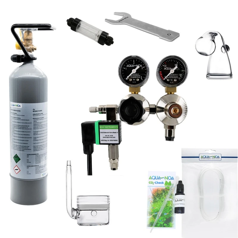 CO2 Anlage Mehrweg mit Nachtabschaltung 2kg Ultimate Set