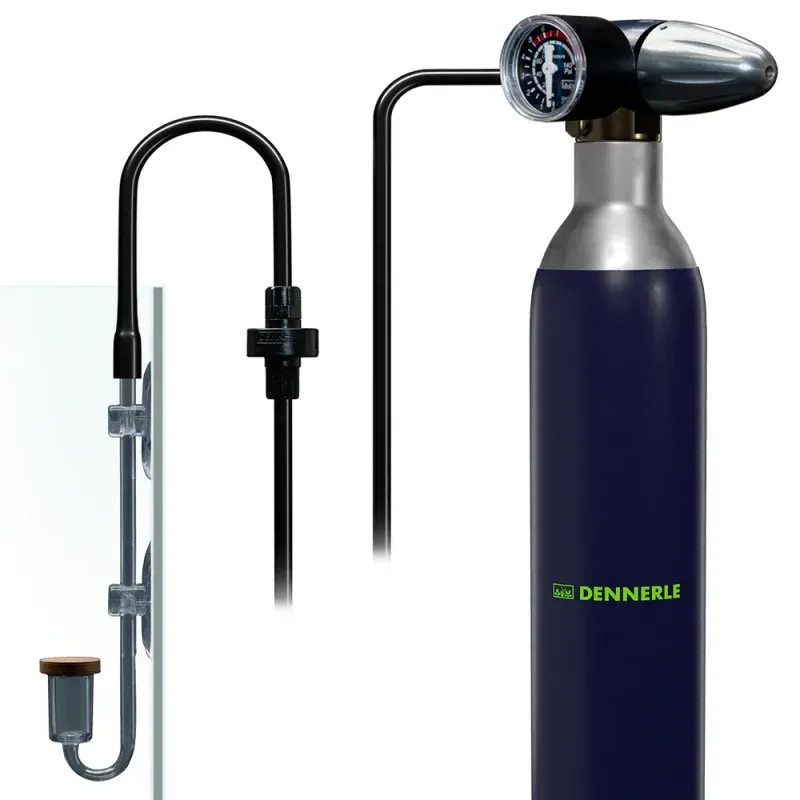 Dennerle Carbo Soda M200 CO2 Komplettset bis 200 Liter – CO2-Düngesystem für Soda-Zylinder